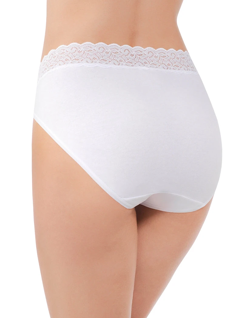 Vanity Fair Flattering Lace Cotton Stretch Hi Cut Brief 13395 4 Vanity Fair Flattering Lace Cotton Stretch Hi Cut Brief 13395 - Image 2