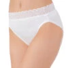 Vanity Fair Flattering Lace Cotton Stretch Hi Cut Brief 13395 2 Vanity Fair Flattering Lace Cotton Stretch Hi Cut Brief 13395 -Shop BoldBrief Vanity Fair 13395 Star White B