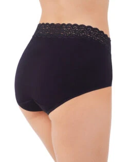 Vanity Fair Flattering Lace Cotton Brief 13396 17 Vanity Fair Flattering Lace Cotton Brief 13396 -Shop BoldBrief Vanity Fair 13396 Midnight Black B 2