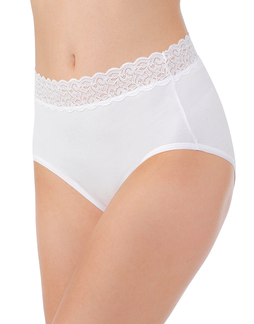 Vanity Fair Flattering Lace Cotton Brief 13396 5 Vanity Fair Flattering Lace Cotton Brief 13396 - Image 3