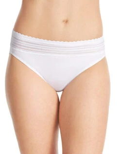 Warner's No Pinching No Problems Lace Trim Hi Cut Briefs 5109J 14 Warner's No Pinching No Problems Lace Trim Hi Cut Briefs 5109J -Shop BoldBrief Warner s 5109 White B 2