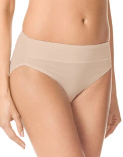 Warner's No Pinch No Problem Hi Cut Brief With Lace RT7401P -Shop BoldBrief Warner s RT7401P Toasted Almond TA B