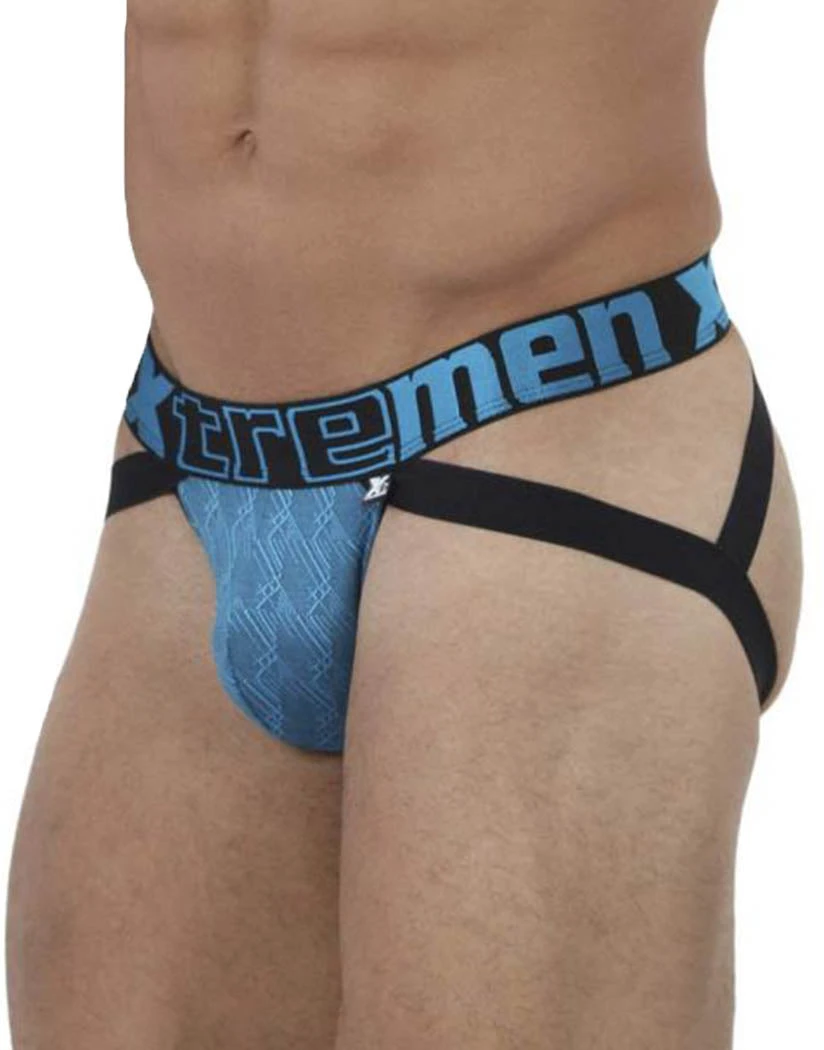 Xtremen Microfiber Jacquard Jockstrap 91069 4 Xtremen Microfiber Jacquard Jockstrap 91069 - Image 2