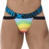 Xtremen Microfiber Pride Jockstrap 91083 -Shop BoldBrief Xtremen 91083 Blue 1
