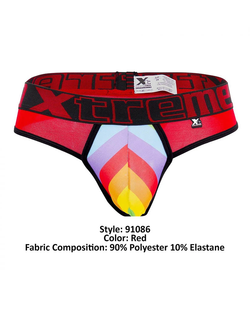 Xtremen Microfiber Pride Thong 91086 6 Xtremen Microfiber Pride Thong 91086 - Image 4